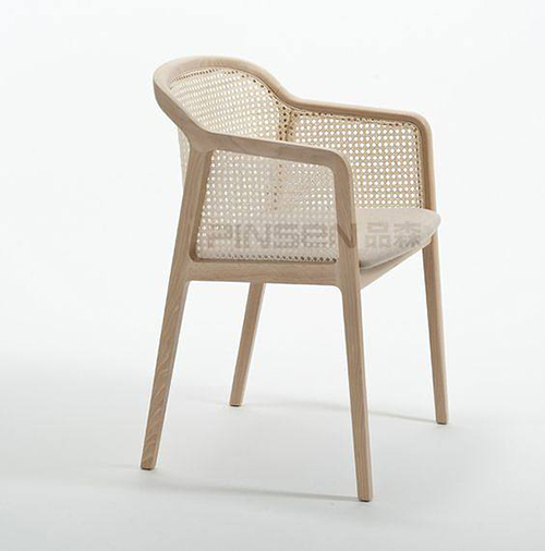 新中式藤椅实木餐椅