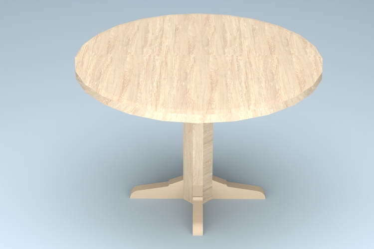 现代实木小圆桌