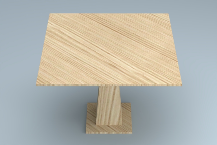 实木原木色餐桌
