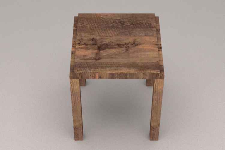 做旧实木小方桌