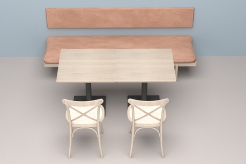 小餐桌仿实木椅子靠墙卡座组合