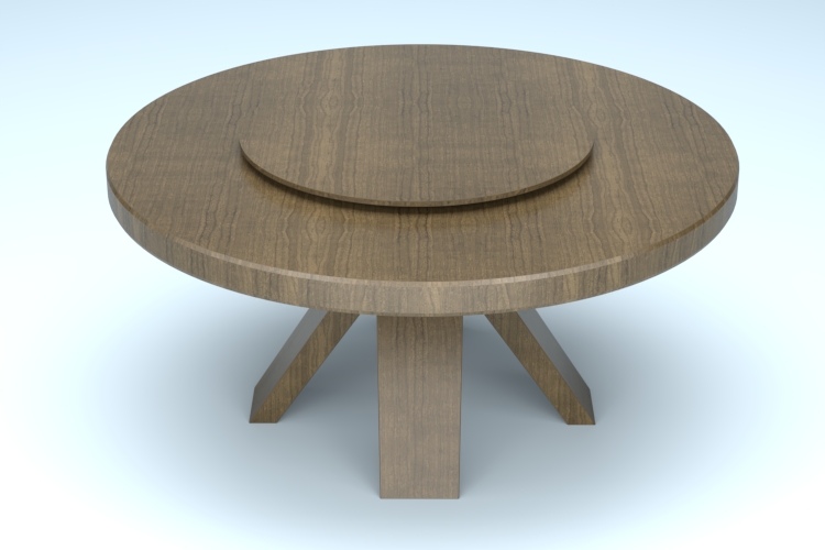 实木转盘圆桌